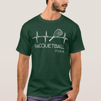 Camiseta Raquetbol Está en mí Una chica de acción de raquet