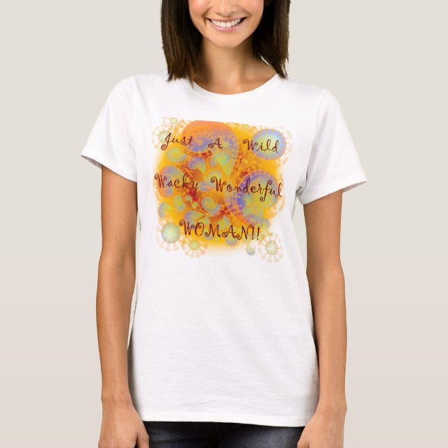 Camiseta rara salvaje de la mujer (Anverso)