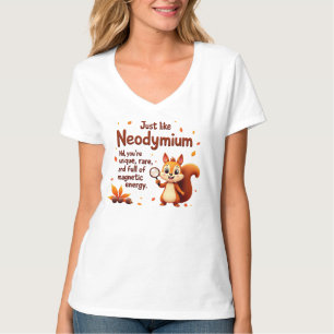 Camiseta Raras Como Neodimio - Curte Squirrel Acción de Gra