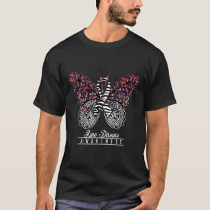Camiseta Raras Enfermedades Sensibilización Shirt Butterfly