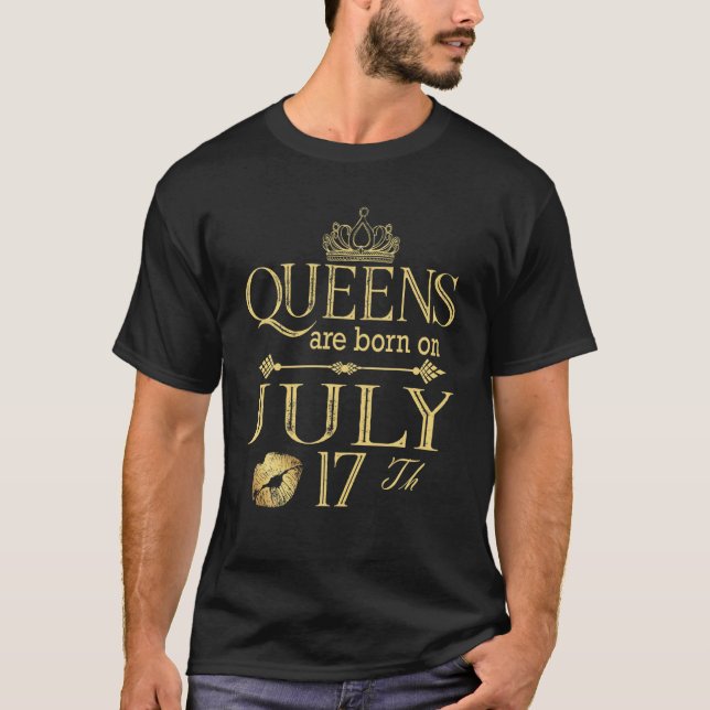 Camiseta Raras Reinas Nacidas El 17 De Julio De 2014 (Anverso)