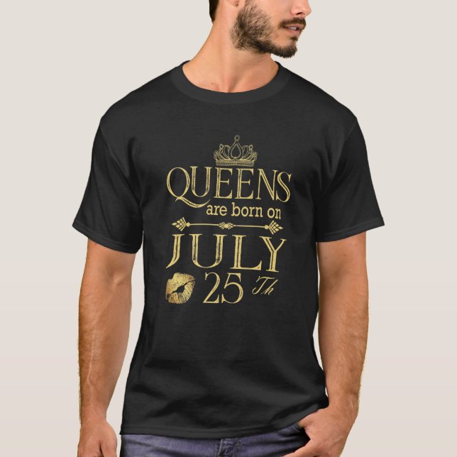 Camiseta Raras Reinas Nacidas El 25 De Julio De 2014 (Anverso)