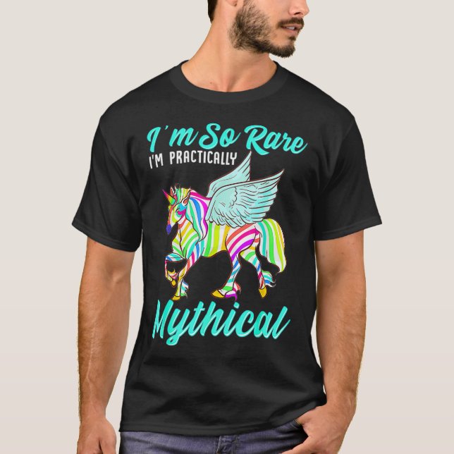 Camiseta Rare Disease Zebra Unicorn Zebra Ribbon  (Anverso)
