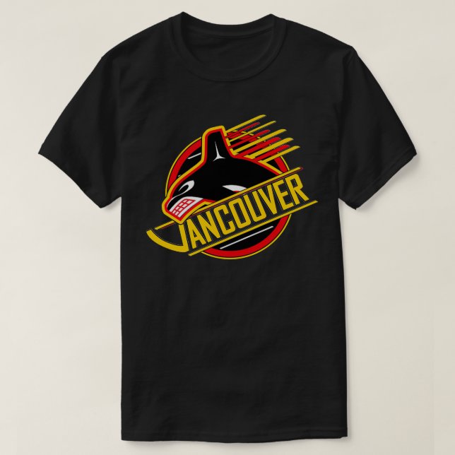 Camiseta RARE Vancouver Hockey Retro Canucks (Diseño del anverso)