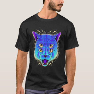 Camiseta Raro felino gatito felino gatito de vaporwave 4 oj