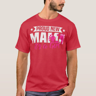 Camiseta Raro gracioso retro orgulloso de nueva mamá es una