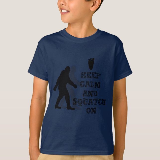 Camiseta raro nerd geek big foot sasquatch (Anverso)