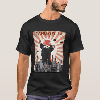 Camiseta Raro Tanukizilla más torpe de Kaiju salva rojo de 