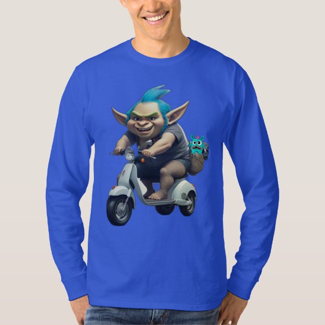 Camiseta Raro viaje en moto (Anverso)