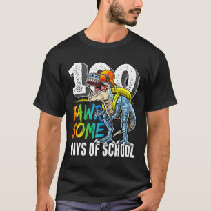 Camiseta Raros Días De Dinosaurio Escolar 100º Día De Scho