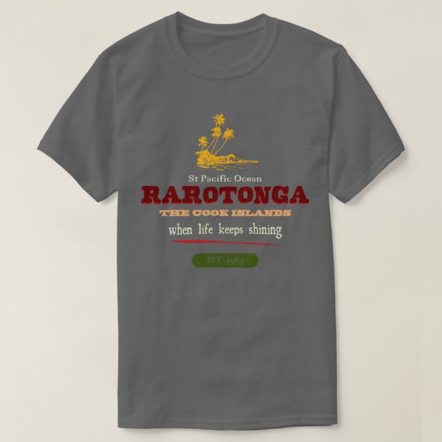 Camiseta Rarotonga Islas Cook TShirt (Diseño del anverso)