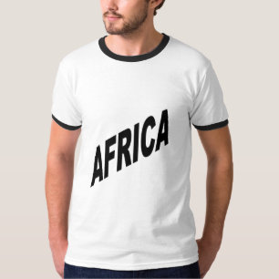 Camiseta ras de azo blanc noir ÁFRICA
