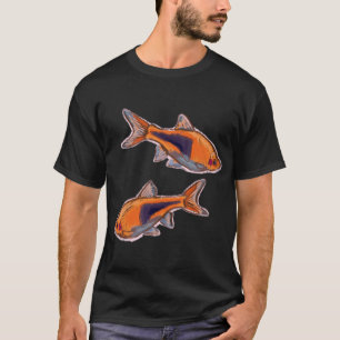 Camiseta Rasbora Arlequín - Diseño de Pez Lápiz de Colores