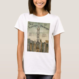 Camiseta Rascacielos de Philadelphia (poster 1898 del
