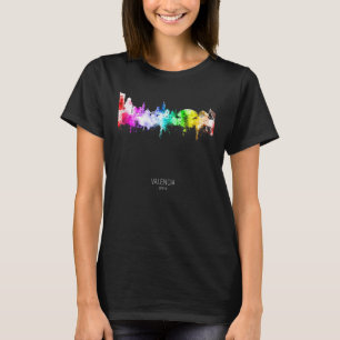 Camiseta Rascacielos Skyline de Valencia España