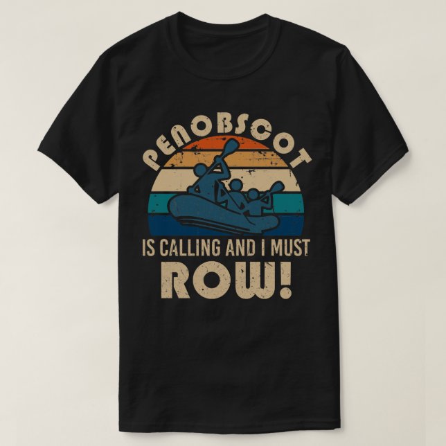 Camiseta Raseado en río Penobscot (Diseño del anverso)