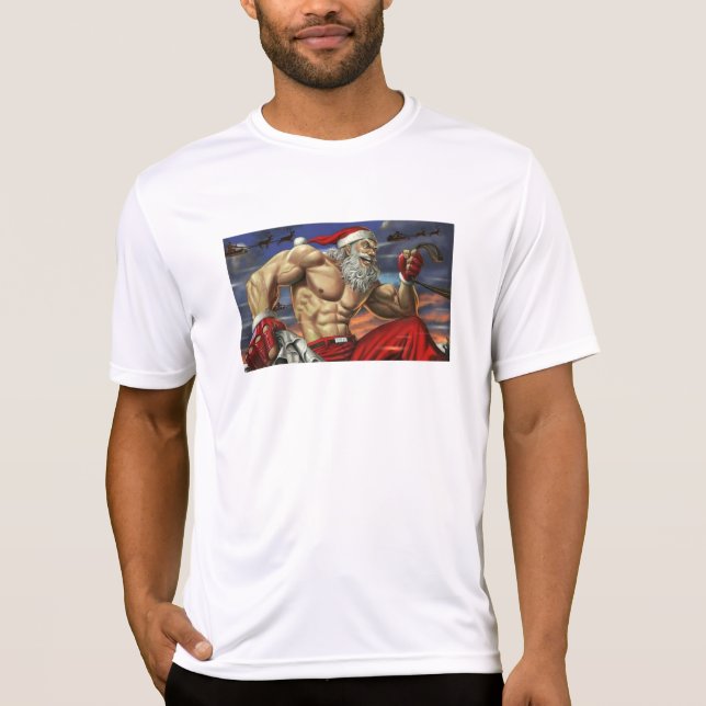 Camiseta rasgada del blanco de Santa (Anverso)