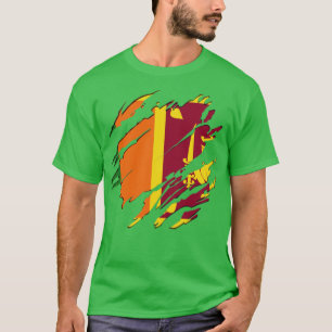 Camiseta Rasgo de bandera de Sri Lanka
