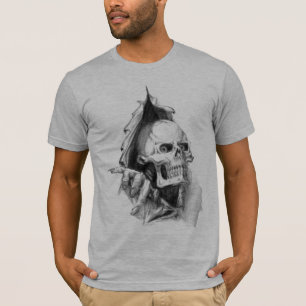 Camiseta rasgón del cráneo