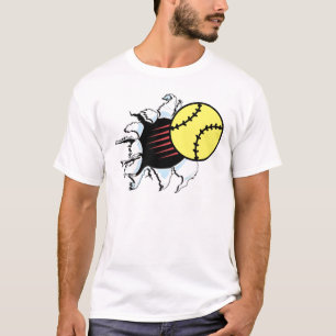 Camiseta Rasgón del softball él