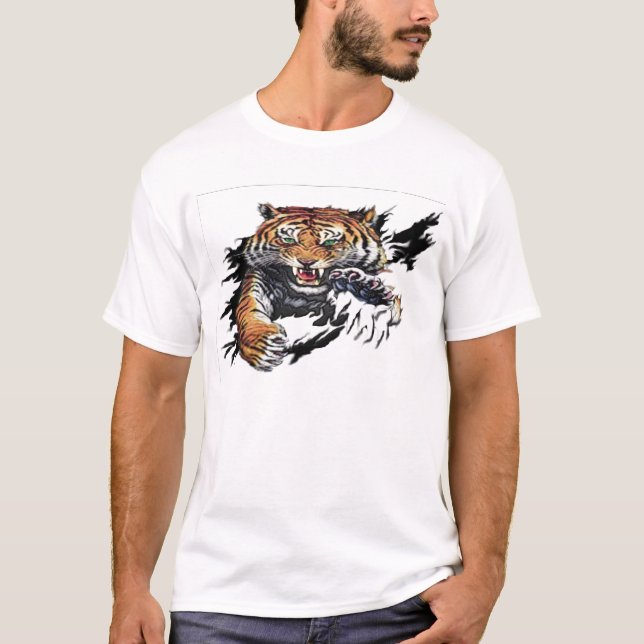 Camiseta rasgón del tigre (Anverso)