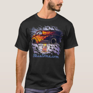 Camiseta rasgón Divco-púrpura de la llama real 0yr
