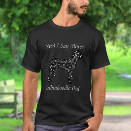 Camiseta Rasgos de Labradoodle ¿Mamá/Papá Necesito Decir Má