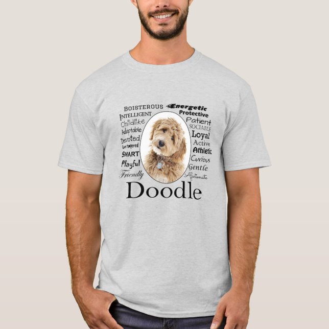Camiseta Rasgos de perros Doodle (Anverso)