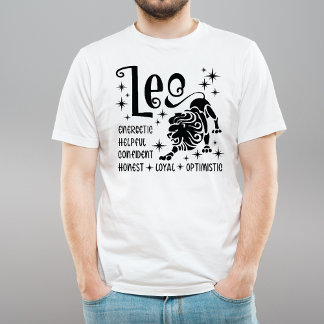 Camiseta Rasgos de personalidad del horóscopo del Rótulo Zo