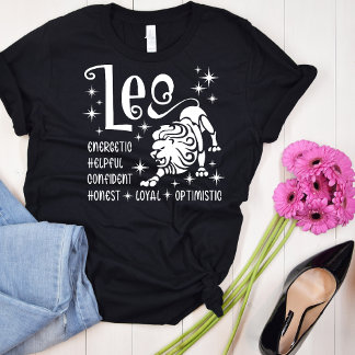 Camiseta Rasgos de personalidad del horóscopo del Rótulo Zo