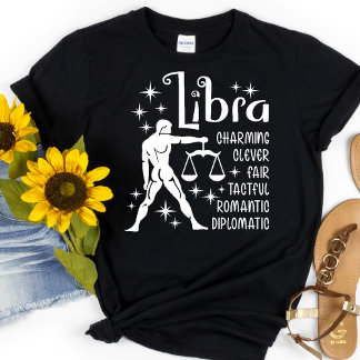 Camiseta Rasgos de personalidad del horóscopo del Rótulo Zo
