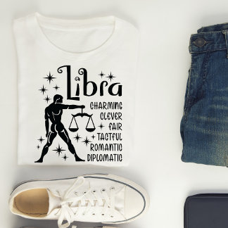 Camiseta Rasgos de personalidad del horóscopo del Rótulo Zo