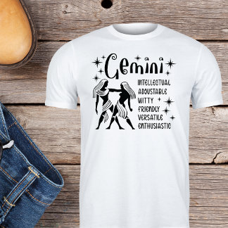 Camiseta Rasgos de personalidad del horóscopo del Rótulo zo