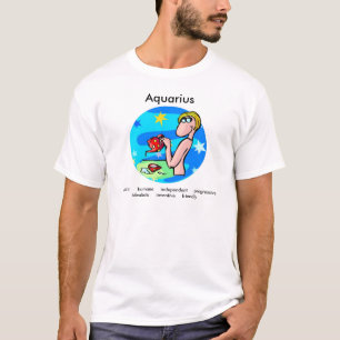Camiseta Rasgos de personalizable acuario Cute Personalizad