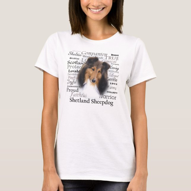 Camiseta Rasgos de Sheltie (Anverso)