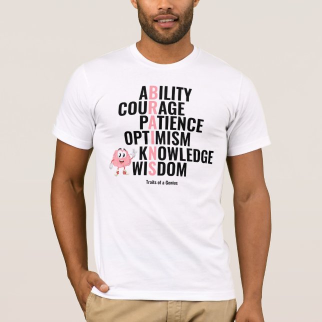 Camiseta Rasgos de un genio (Anverso)