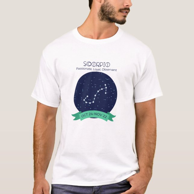 Camiseta Rasgos Escorpio (Anverso)