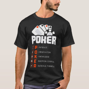 Camiseta Rasgos Importantes De Jugadores De Poker Exitosos