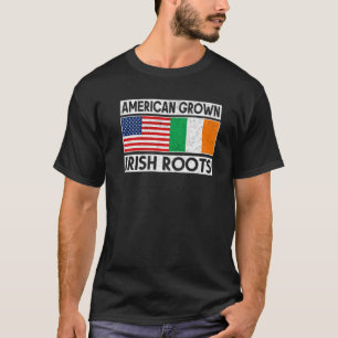 Camiseta Rasgos irlandeses cultivados en Estados Unidos Día