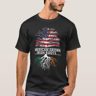 Camiseta Rasgos irlandeses cultivados norteamericanos bande