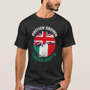Camiseta Rasgos italianos cultivados británicos vintage ban