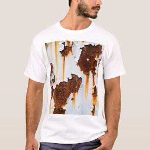 Camiseta Rasgos rojos blancos corrosionados