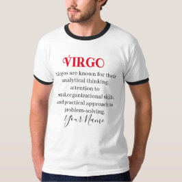 Camiseta Rasgos virgos y Rótulo zodiaco