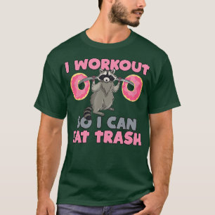 Camiseta rash Eating Racoon Funny Gym Swat Rat Weightlifo