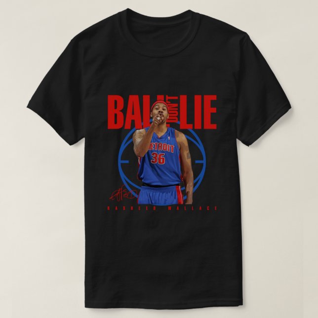 Camiseta Rasheed Wallace  (Diseño del anverso)