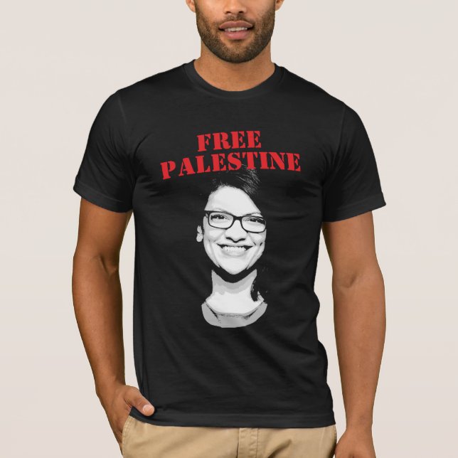 Camiseta Rashida Tlaib Free Palestine (Anverso)