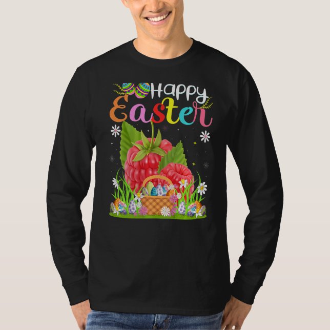 Camiseta Raspberry Bunny Egg Hung Funny Raspberry Happy (Anverso)