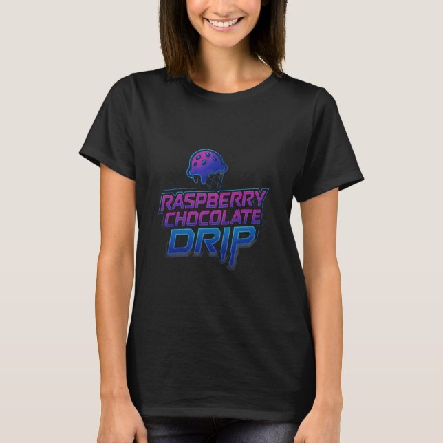 Camiseta Raspberry Chocolate Chip Drip Ice Cream Lover Funn (Anverso)