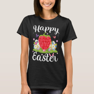 Camiseta Raspberry Easter Huevo de caza Floral Frambuesa Es