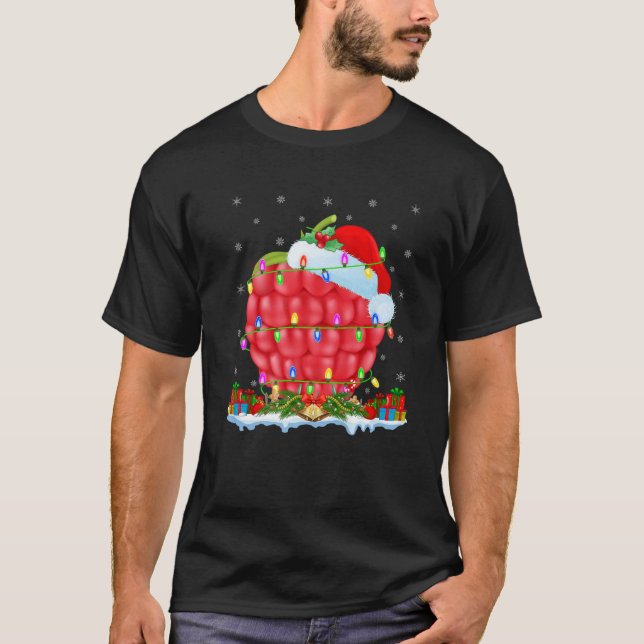 Camiseta Raspberry Fruit Lover Matando Santa Hat Raspberry (Anverso)